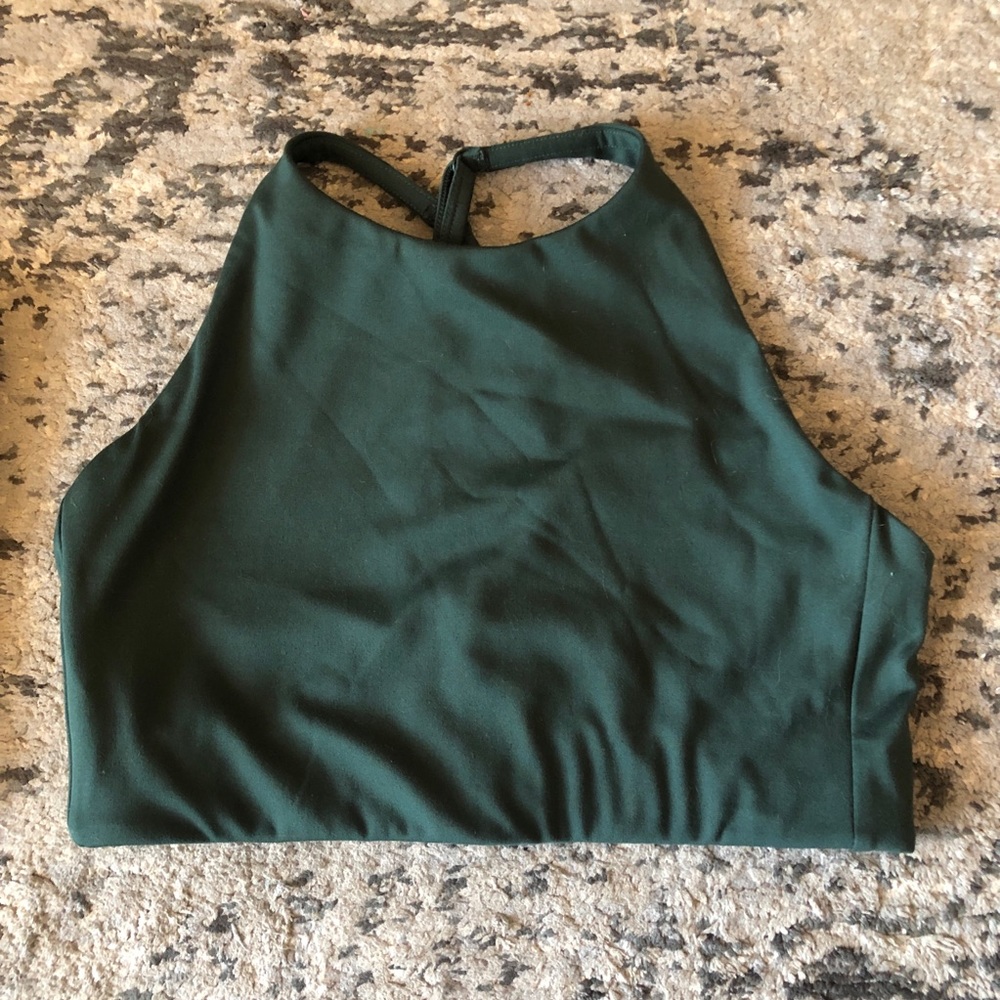 Girlfriend collective topanga top (green)